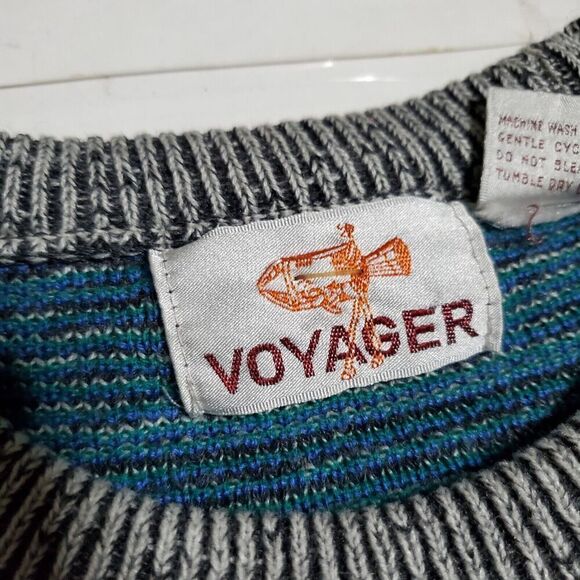Vintage Voyager Sweater Size L Science Trekkie Hipster Mens - Picture 9 of 11